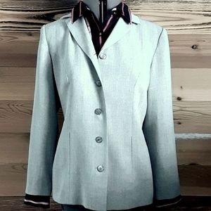 FINAL lvg 8/15 Exquisite cut material single breasted Jeremy Spencer blazer